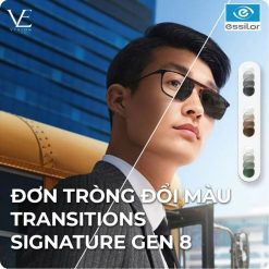 Tròng kính đổi màu Essilor Transitions Sighnature Gen 8