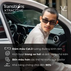 Tròng kính đổi màu Essilor Xtractive Polarized